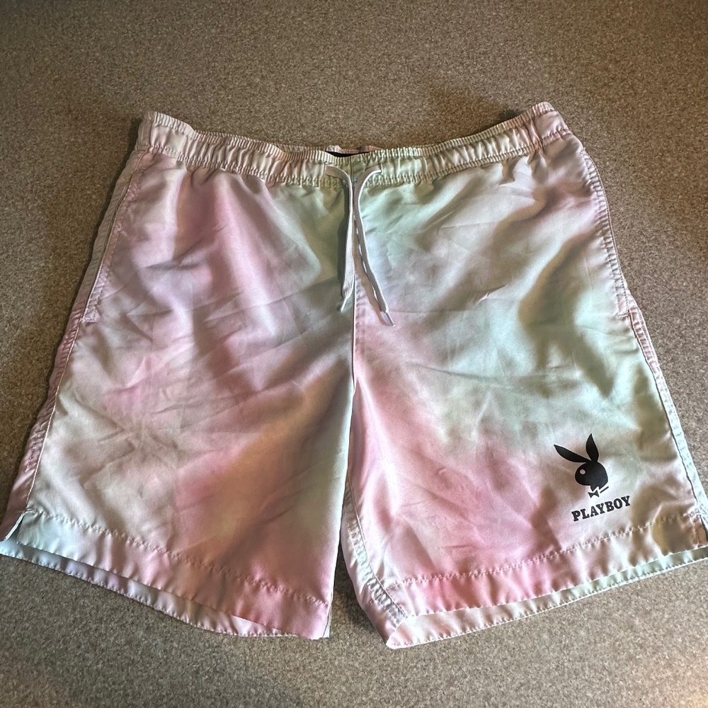 Playboy By PacSun Oil Paint Swim Trunks